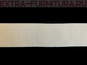 Резинка вязаная, 40мм (+/-2мм), цв.белый (уп.-40м, 8уп./32уп.) Стандарт