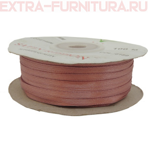Лента атласная  3 мм  цв.189 коричневый рул.100 м
