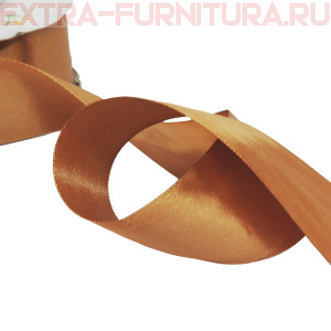 Лента атласная 50 мм цв.197 коричневый рул.27,42м