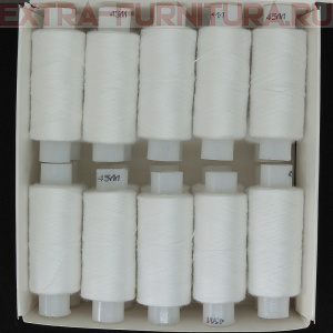 Нитки 45 ЛЛ 200м белые ( уп. 20 шт)