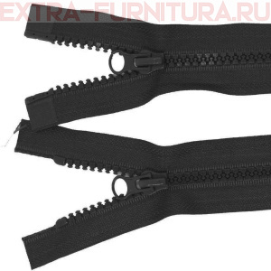 Молния Трактор Т5 2 замка 100см, цв. 322 черный, LOGO