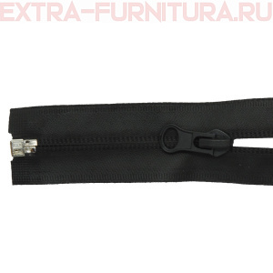 Молния спираль Т7 водонепроницаемая, дл. 75 см, цв. черный, LOGO, арт.NEW-21