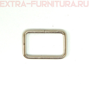 Рамка однощелевая металл 25мм (25*16), цв. никель, уп.500шт