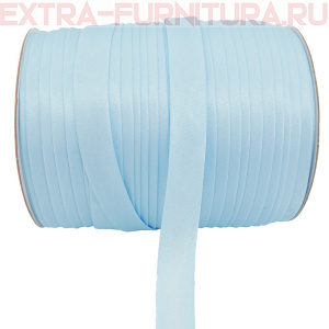 Косая бейка 16мм 132м цв.042 голубой ЕВРО