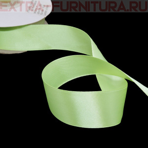 Лента атласная 24 мм цв 126 светло-оливковый рул. 27,42м