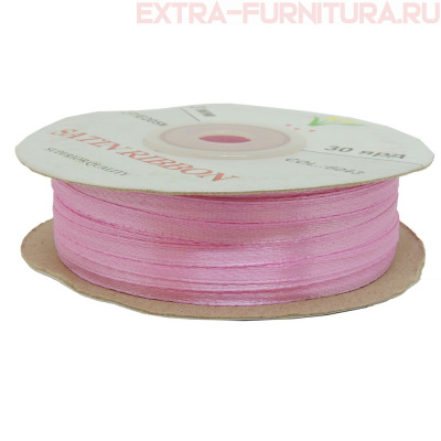 Лента атласная  3 мм  цв.043 розовый рул.100м