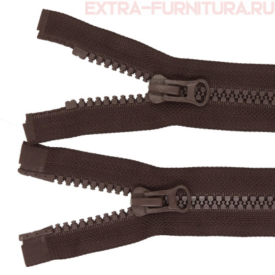 Молния Трактор Т8 2 замка 75см, цв.304 коричневый темный, LOGO