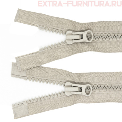 Молния Трактор Т8 2 замка 75см, цв.310 серый светлый, LOGO