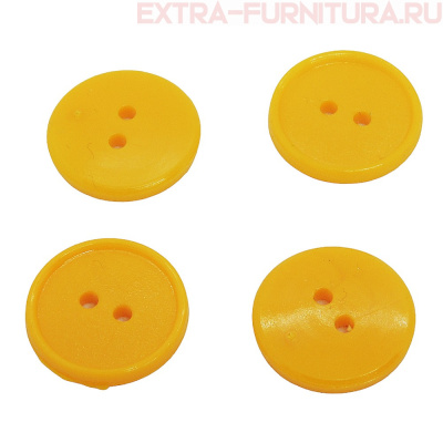 Пуговицы 17/2 желтые ПС-2, "Шагрень" упаковка 1000 шт.