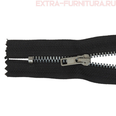 Молния джинсовая № 4, 16 см, черный оксид, цв.322 черный