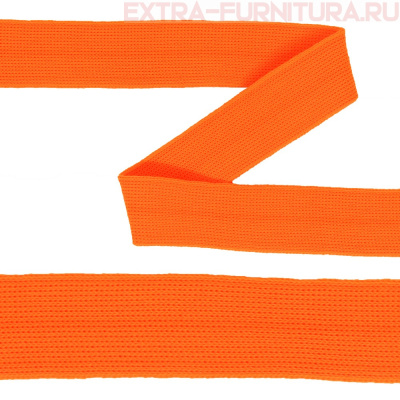 Тесьма шир.20мм трикотажная Лампас цв.оранжевыйуп.50м