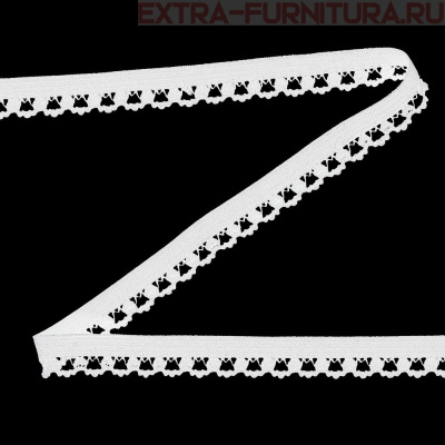 Резинка ажурная 12мм, арт.0312/5 цв.белый (уп.1000м)