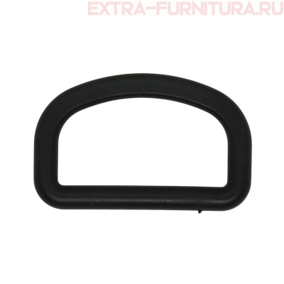 Полукольцо 40 мм пластик, цв.черный уп. 100шт