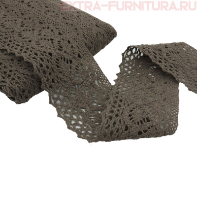 Тесьма вязаная арт.TBY-6368.21 шир.50мм, цв.21 какао, уп.10м