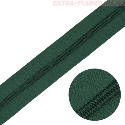 Молния рулонная спираль тип Т3, цв.272 темно-зеленый, пл.8,3 гр/м